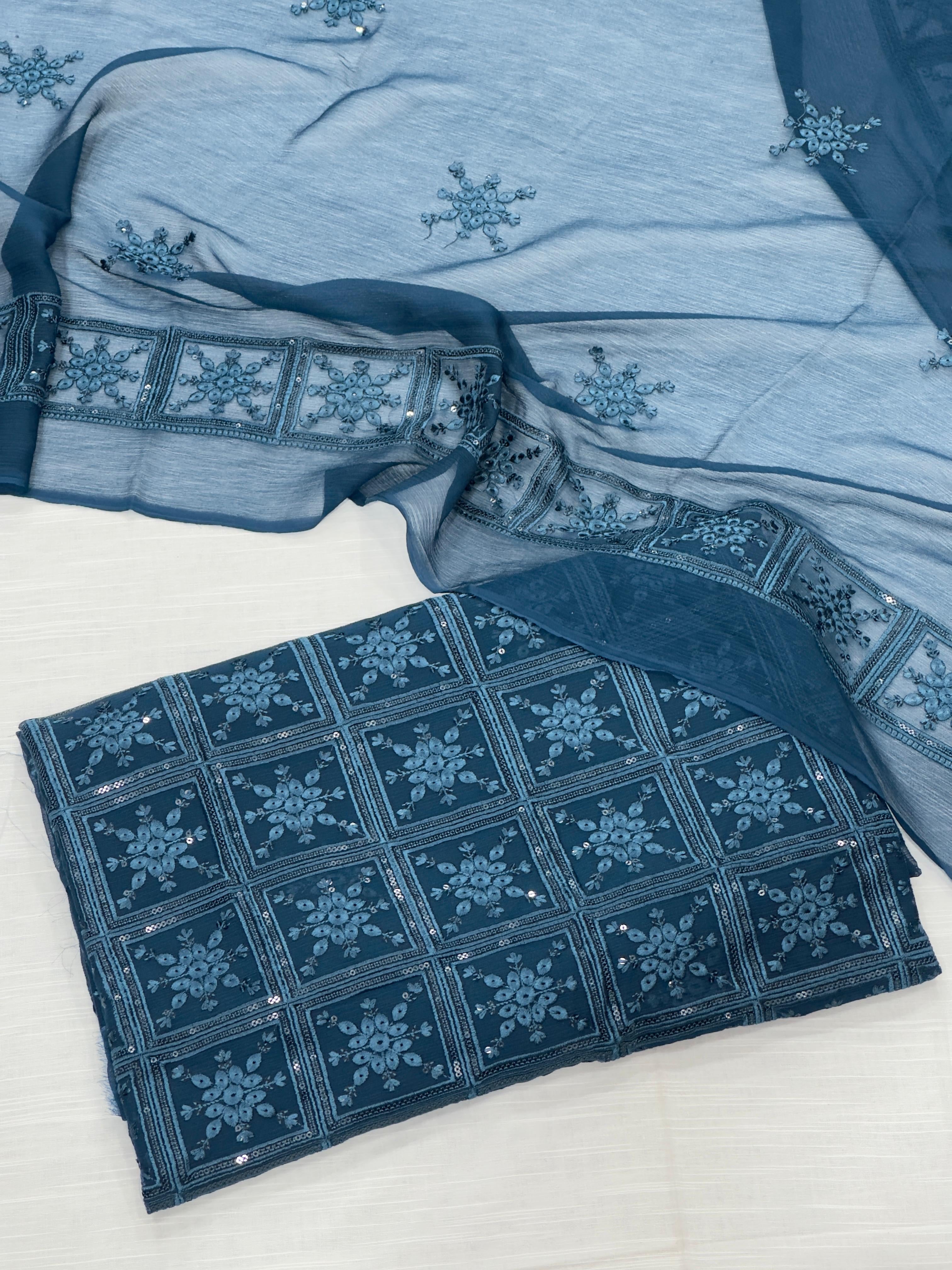 Zink Chiffoun Pure China Crinkle  unstitch