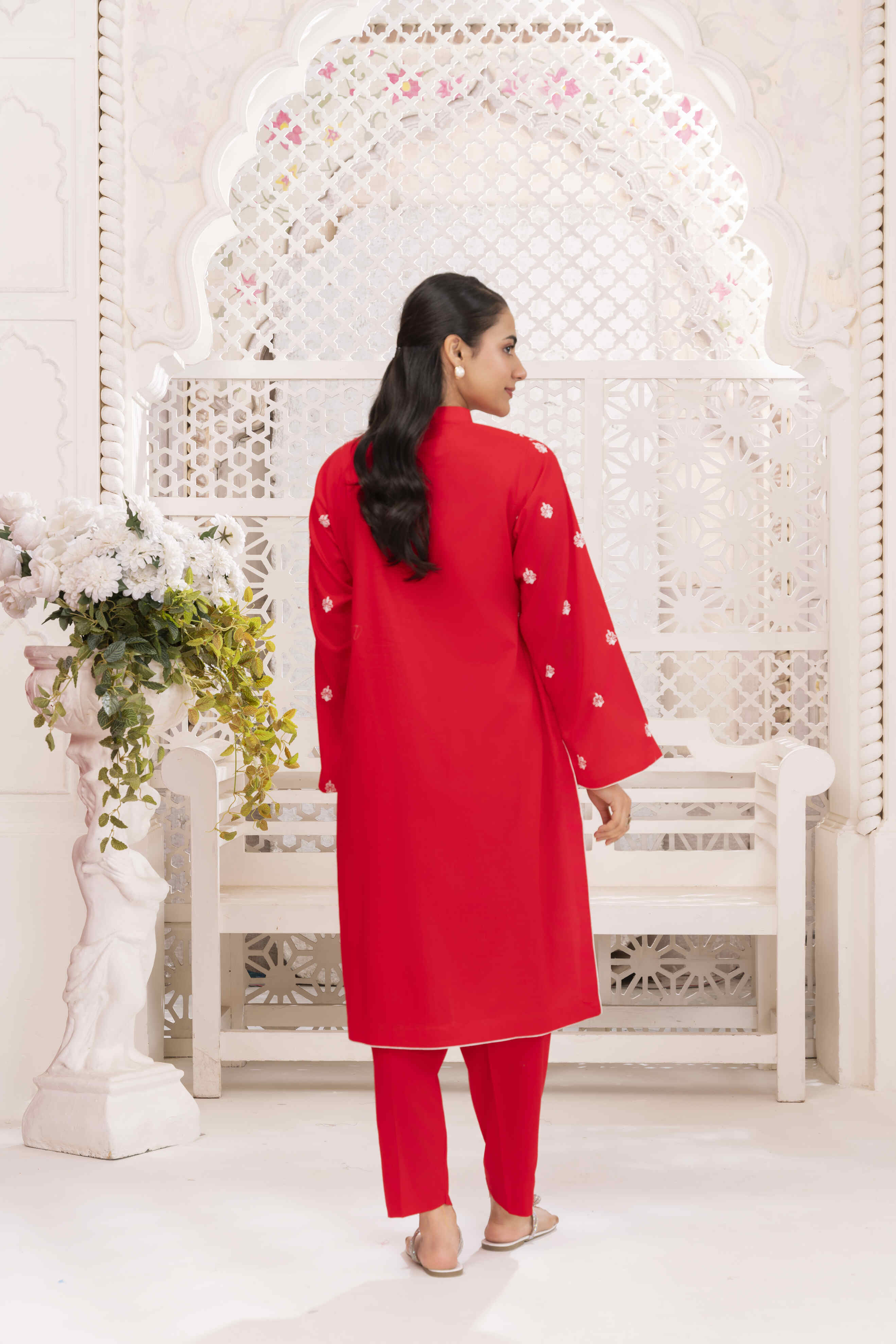 Red 2 Embroidered Lawn