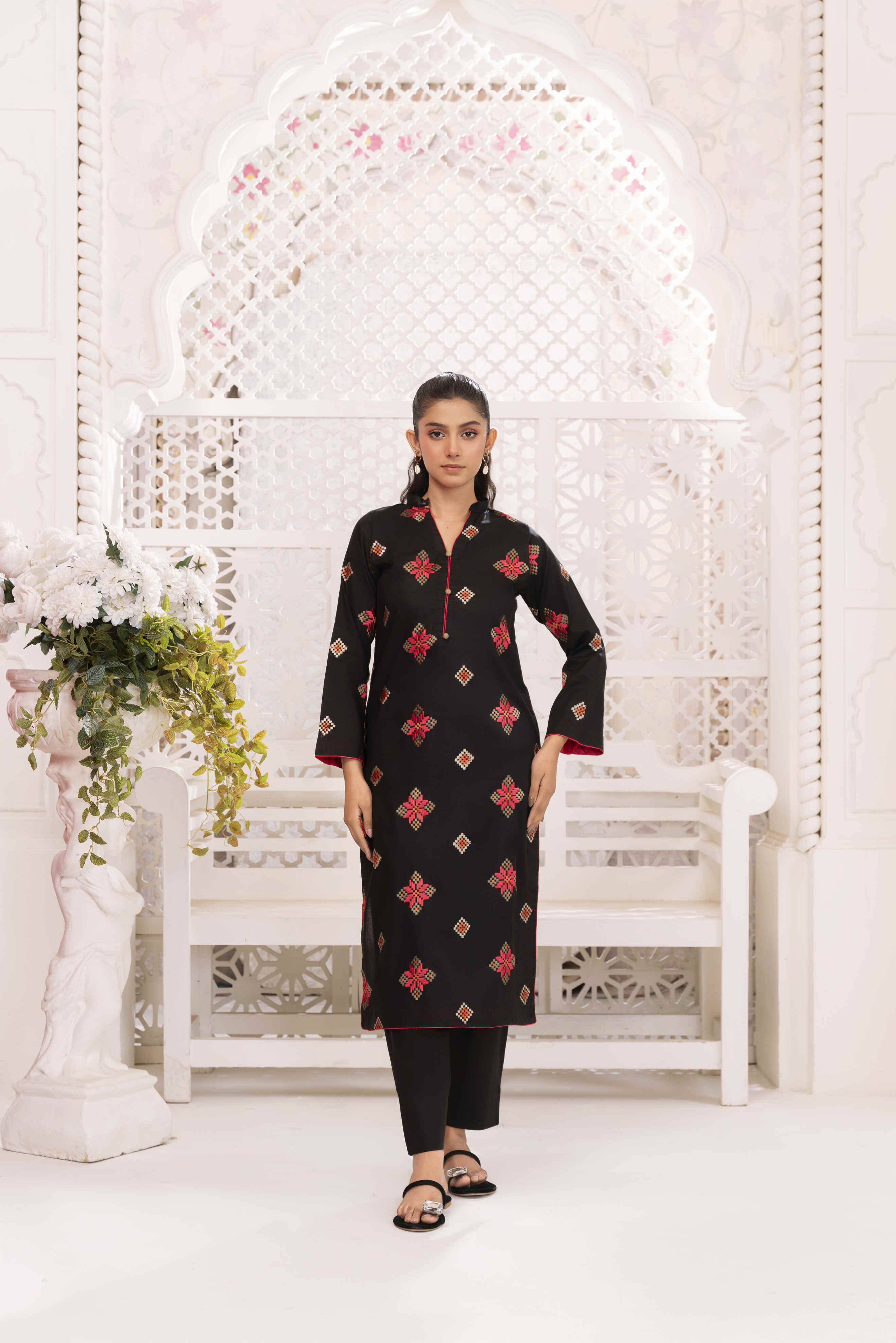 Black 3 Embroidered Lawn