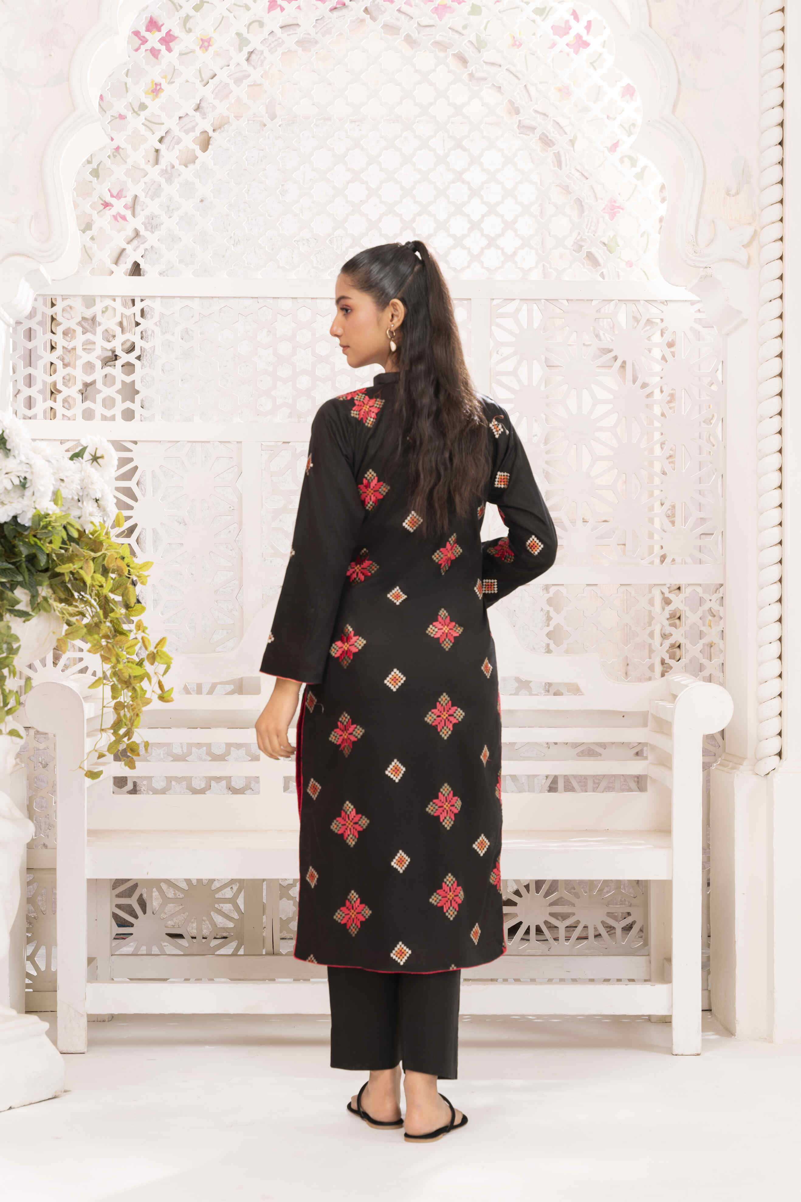Black 3 Embroidered Lawn