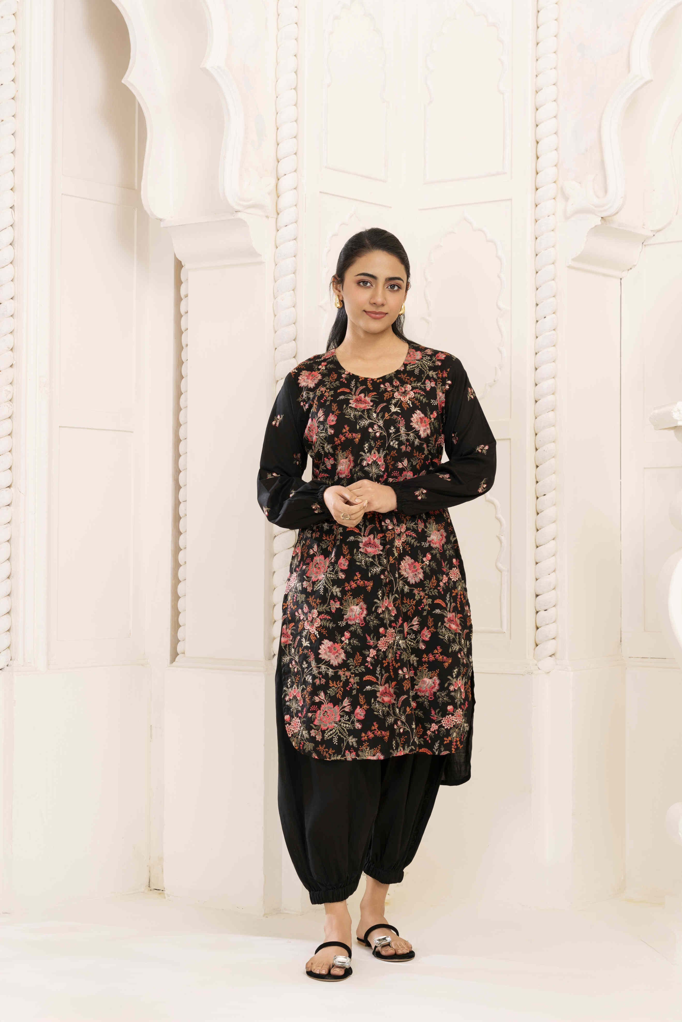 Black 4 Embroidered Lawn
