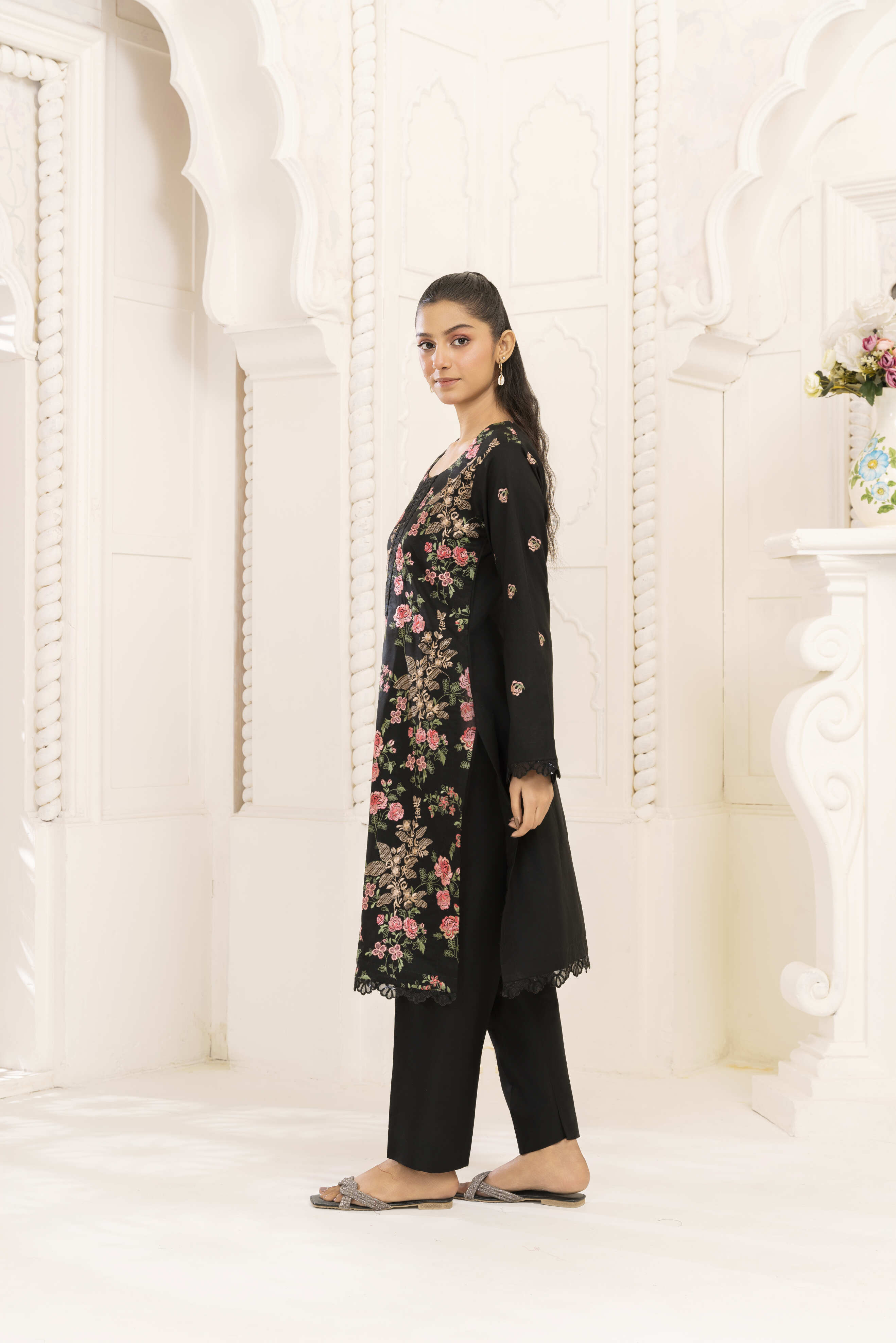 Black 5 Embroidered Lawn