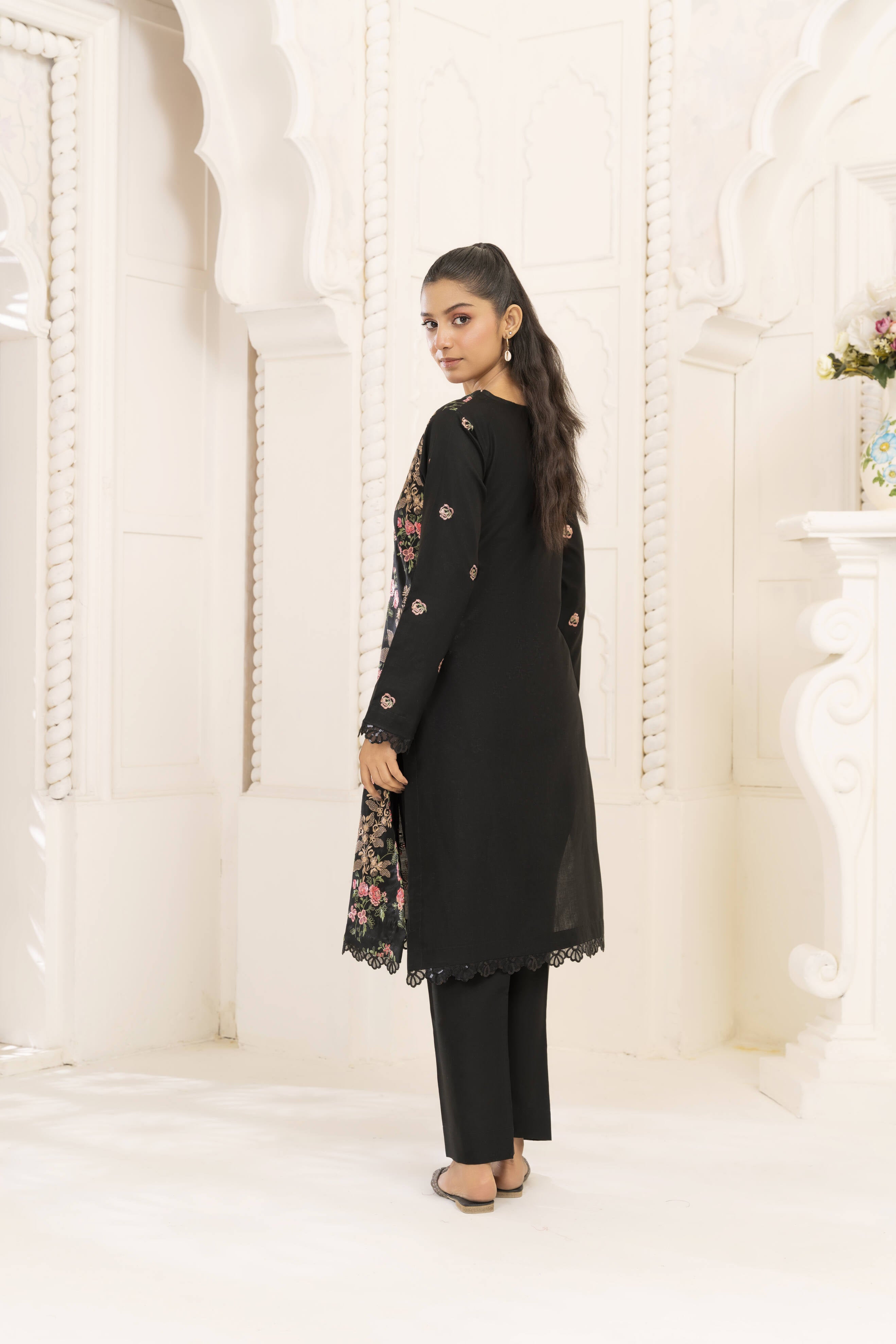 Black 5 Embroidered Lawn