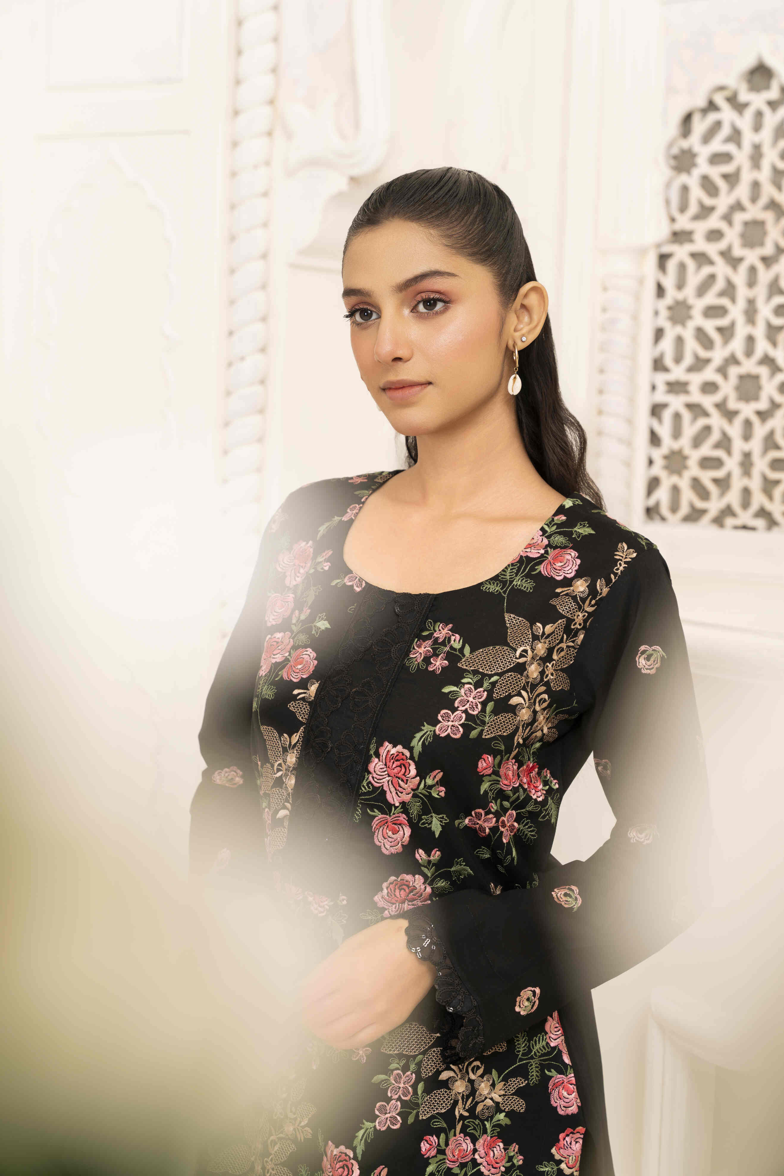 Black 5 Embroidered Lawn